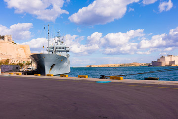 Malta Valletta Hafen - Deutsche Marine - Frontex - Tender Main - Bundesmarine, Grand Harbor, Navy,...