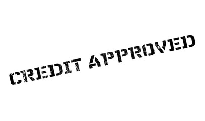 Credit Approved rubber stamp. Grunge design with dust scratches. Effects can be easily removed for a clean, crisp look. Color is easily changed.