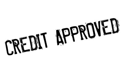 Credit Approved rubber stamp. Grunge design with dust scratches. Effects can be easily removed for a clean, crisp look. Color is easily changed.