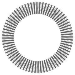 Monochrome icon with springs