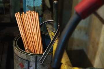 Gouging carbon electrode rods,Used in industrial metal steel in