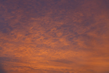 Background Sky and clouds in the Sunset