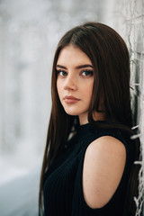 beauty woman portrait of teen girl