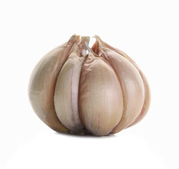 Garlic bulb isolated on white background