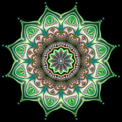 Abstract fractal background computer-generated image