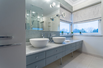 Modern bathroom interior