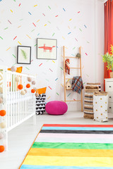 Newborn bedroom with cot