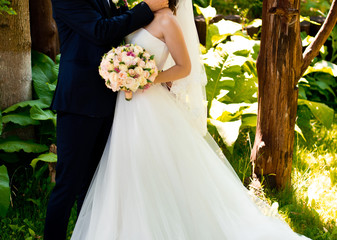 Bride and wedding bouquet
