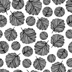 Seamless pattern with hand drawn elements. 