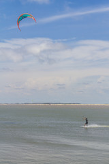 Kitesurfing at Cassino beach