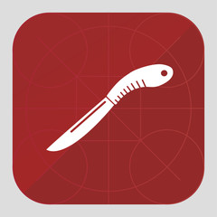 kitchen knife vector icon