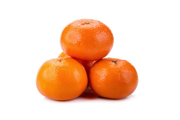 Orange fruit isolated on white background.