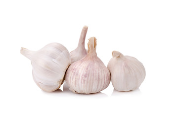 garlic isolated on white background.