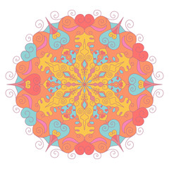 Flower mandalas vector illustration