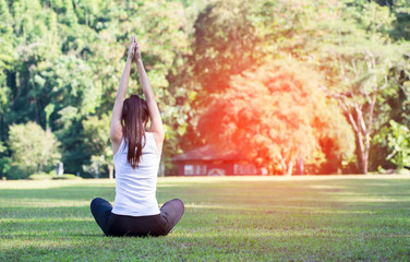 Yoga in the park