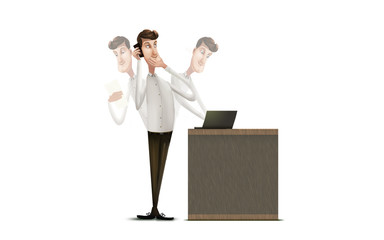 busy man