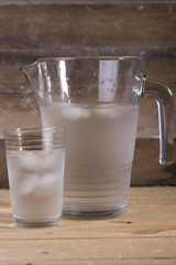 Mineral water in a glass