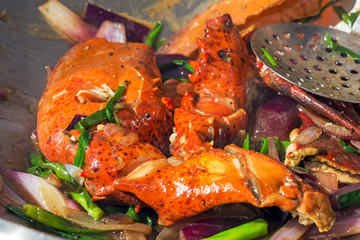 Fresh Lobster with onion