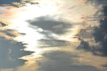 Fototapeta premium Moon_and_clouds