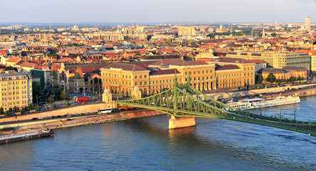 Fototapeta na wymiar Panoramic view of Budapest city