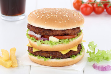 Doubleburger Double Burger Hamburger Menu Menü Menue Getränk
