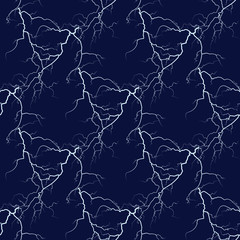 White vector lightning seamless background