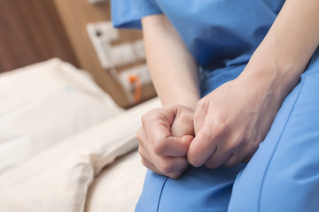 Hospital patient hands hope