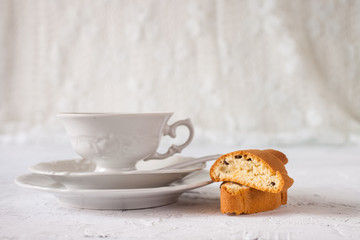 biscotti cookies on a table, selective focus