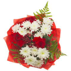 bright bouquet on a white background