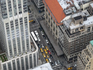 Fototapeta premium New York street from above