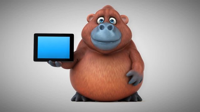 Fun orangoutan - 3D Animation
