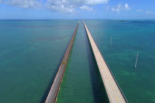 Aerial image 7 mile bridge,
