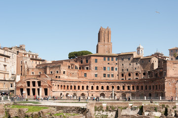 Fototapeta premium Die Trajansmärkte im Trajansforum