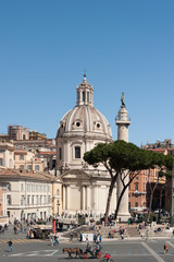 Obraz premium Touristen am Forum Romanum