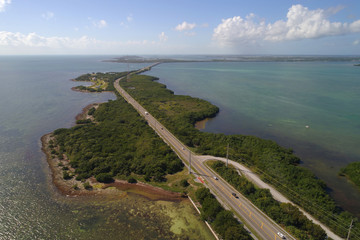 Obraz premium Aerial image of the Florida Keys