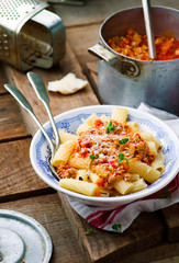 Pasta in a Chicken Sauce.