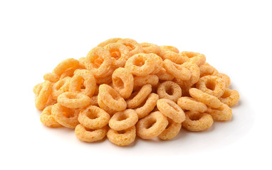 Cereals rings isolated on white