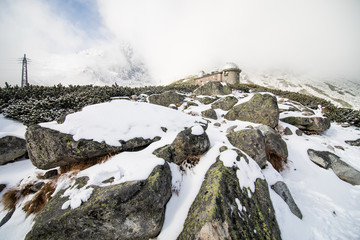 Winter in High Tatras Mountains. High Tatry. Slovakia. Vysoke Tatry.