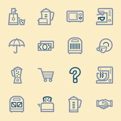 Kitchen Appliances Web Icons