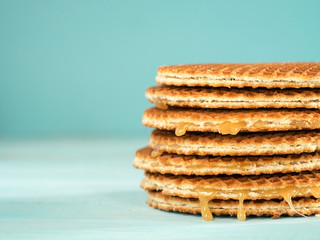 Stroopwafels or caramel Dutch Waffles