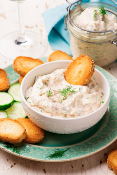 Fototapeta Smoked Salmon  Dip.