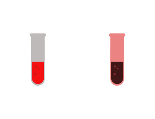 Vector test tubes laboratory icons