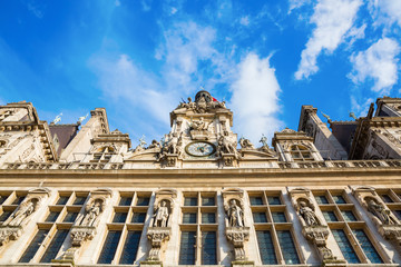 Fototapeta premium Hotel de Ville in Paris, France