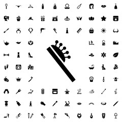 hair brush icon illustration