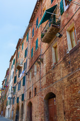 Fototapeta premium old buildings in Siena, Italy
