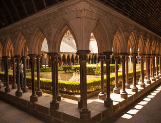 Porch of the monastery of Mount St Michel 