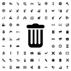 trash bin icon vector