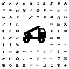truck rocket icon icon illustration