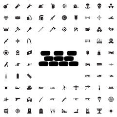 brick wall icon illustration