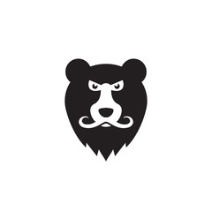 Mustache Bear Logo